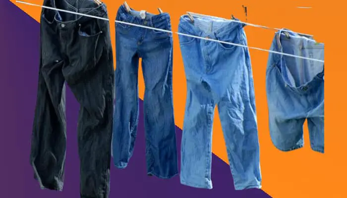 hang the AE jeans for dry