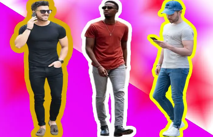 Men Wearing Skinny Jeans With a T-shirt