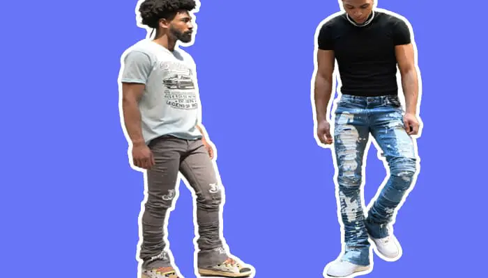 Wear Stacked Skinny Jeans with a t-shirt, Stacked skinny jeans outfit