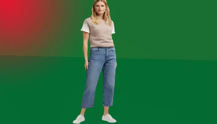  Ankle-length jeans