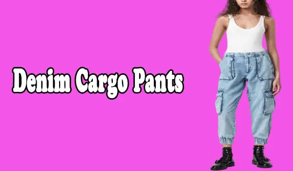 Denim Cargo Pants
