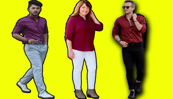 What Color Pants Goes With Maroon Shirt? Men and Women