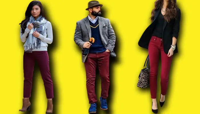 What Color Shoes To Wear With Maroon Pants? Both Men And Women