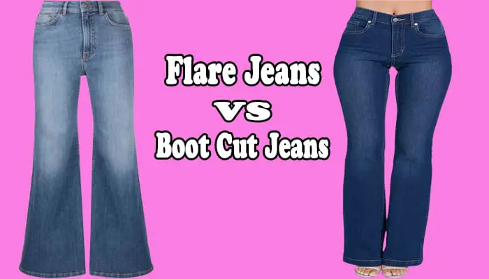 What is the difference between flared and bootcut jeans