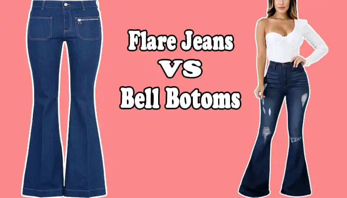 What is the difference between flares and bell bottoms