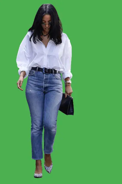 White Shirt With Straight Leg Jeans, How To Style Straight-leg Jeans