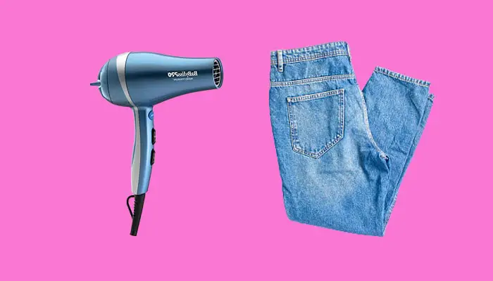 How to Stretch Skinny Jeans, Use a Blow Dryer to Stretch Skinny jeans