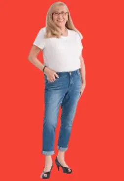Classic white t-shirt and skimmer jeans