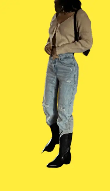 Cowboy Boots with Baggy Jeans 