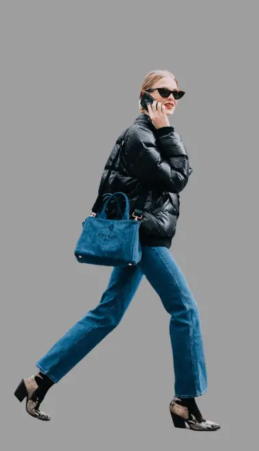 Puffer Jacket With Bootcut Jeans