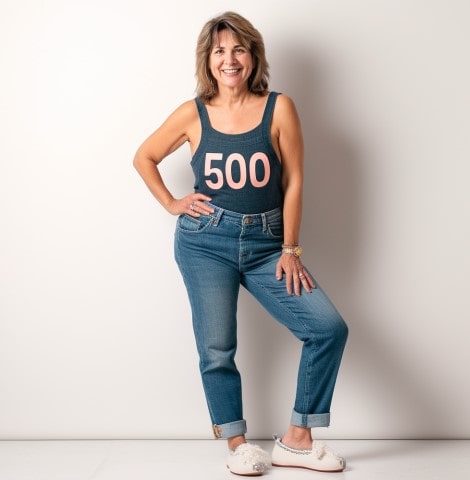 Mom Jeans With Tank Top