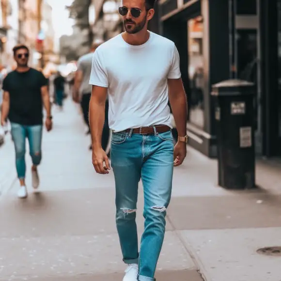 A Guide to Casual Cool for Men: How To Style Dad Jeans?