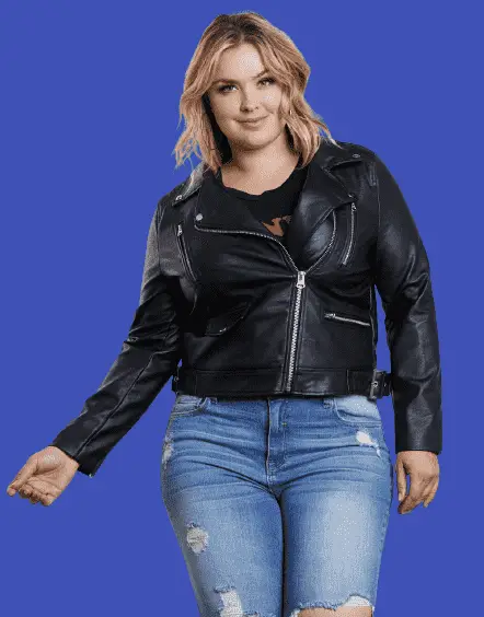  Leather Jacket With Boyfriend Jeans For Plus-Size Women