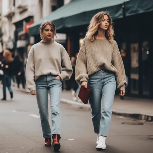 Sweater with Girlfriend Jeans, perfect top with girlfriend jeans