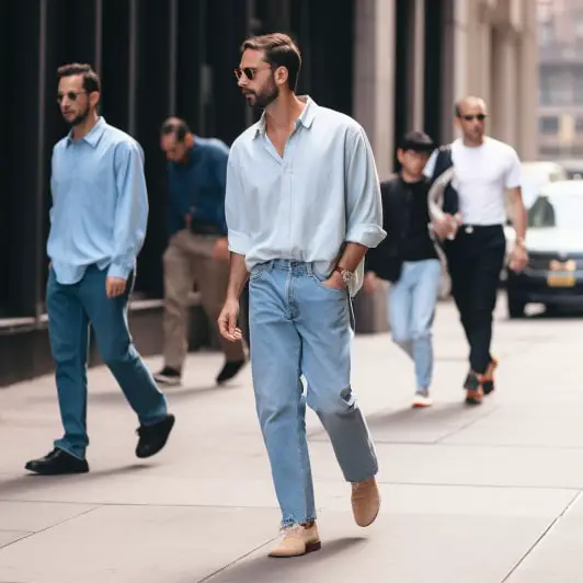 Button-down Shirt With Dad Jeans, dad jeans outfit ideas