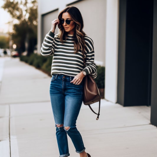 Girlfriend jeans store outfit