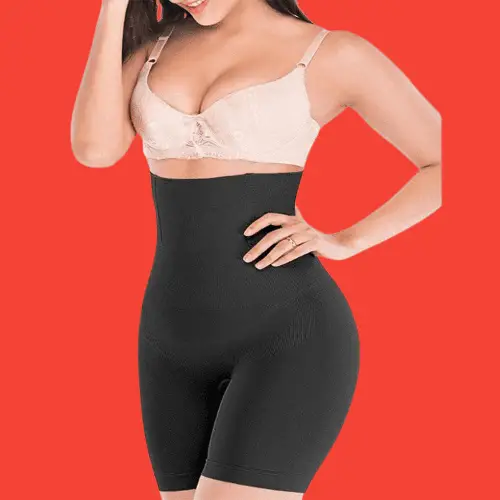 High-waisted Shapewear to wear under low rise jeans for hide muffin top
