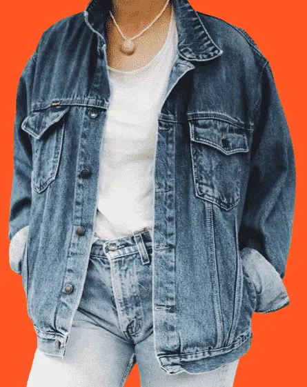 A Denim Jacket With Roma Rise Jeans, Roma rise jeans outfit ideas