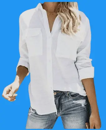 Crisp White Button-down Shirt With Roma Rise Jeans