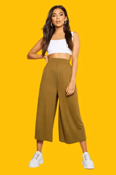 Cropped Top With Gaucho Pants, what to wear with gaucho pants