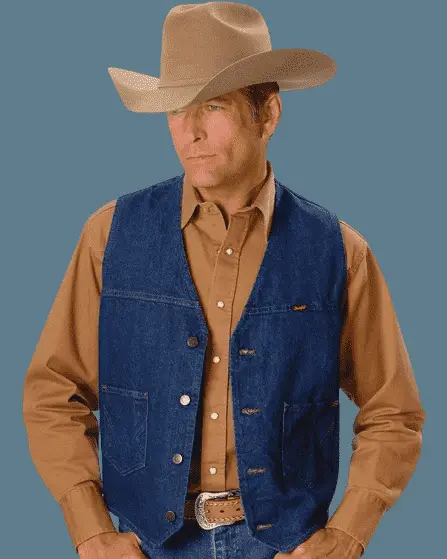 Denim Vest With Cowboy Jeans