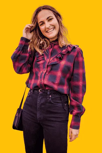 Plaid Shirt With Roma Rise Jeans, outfit ideas with roma rise jeans