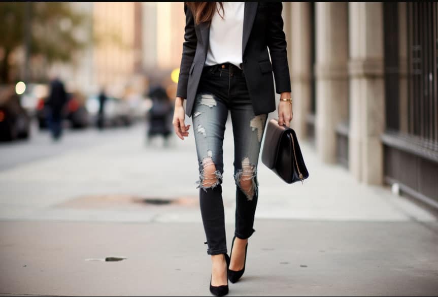 Complement Your Distressed Jeans Outfit with the Right Shoes