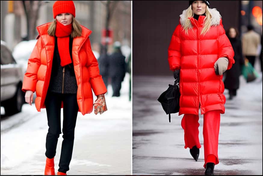 Winter styling hacks for rocking capri pants: Puffy Coat With Capri Pants