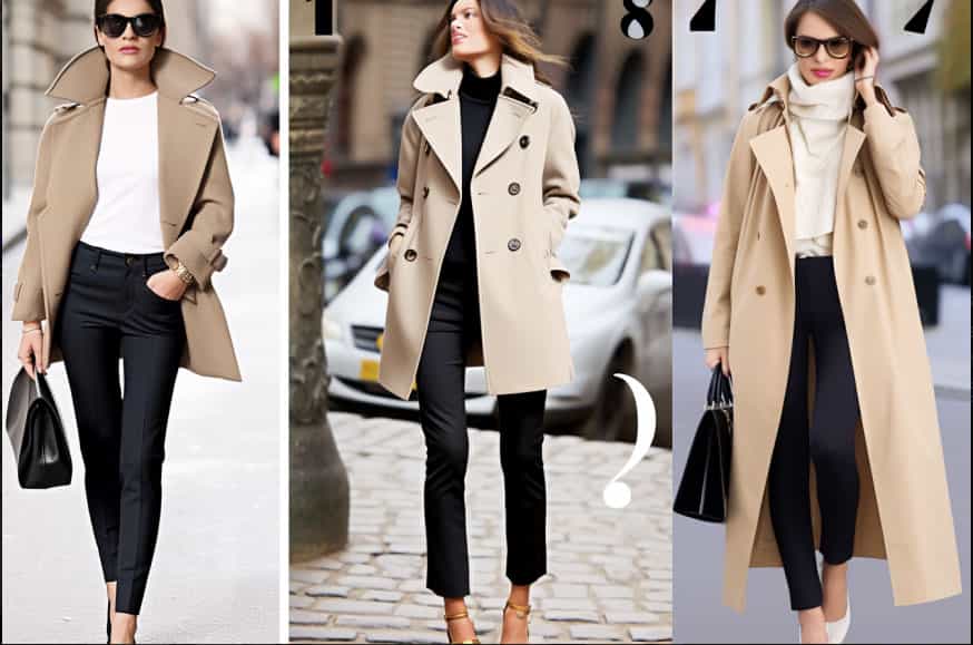 Trench Coat With Capri Pants- Layering tips for wearing capri pants in winter