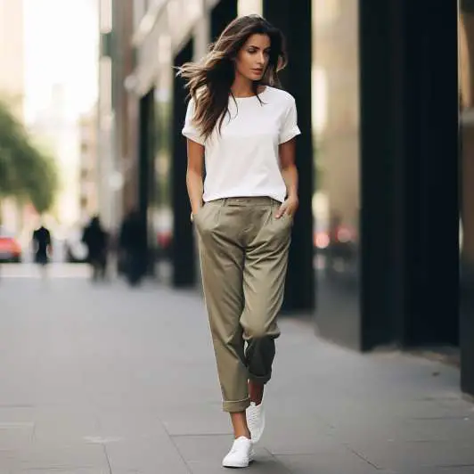 khaki pants outfits for ladies