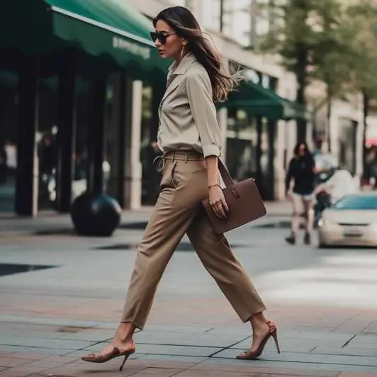Strappy Heels With Khaki Pants
