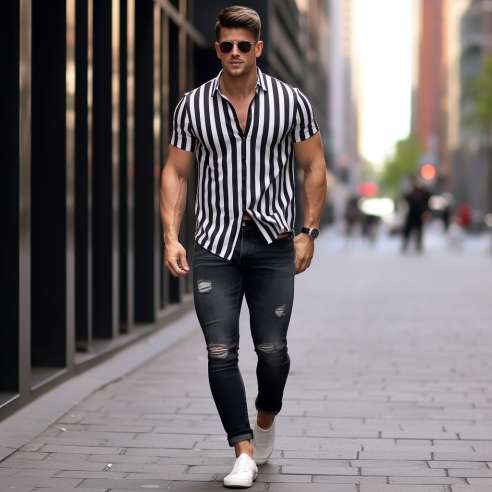 13 Outfit Ideas With Black Shirt Light Jeans For Men