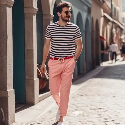 what to wear with pink pants guys