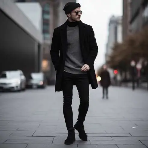outfits with black jeans for guys