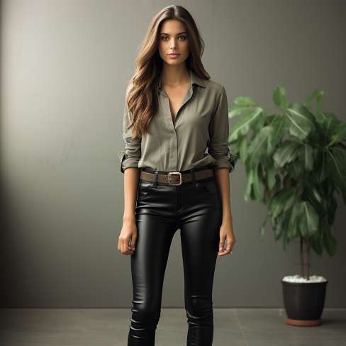 How to Style Leather Pants for Work Up to the Dress Code  Brunette from  Wall Street