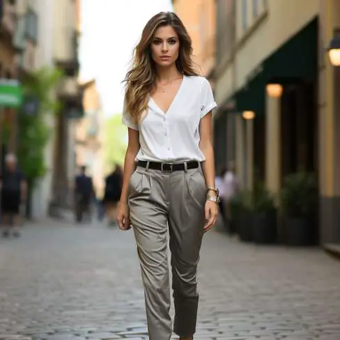 how to wear dress pants casually female