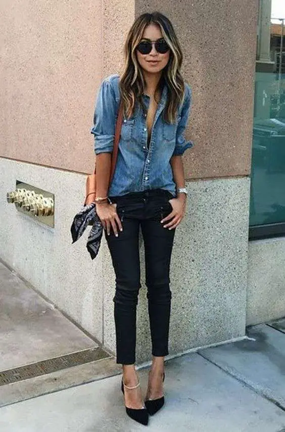 black jeans outfit ideas