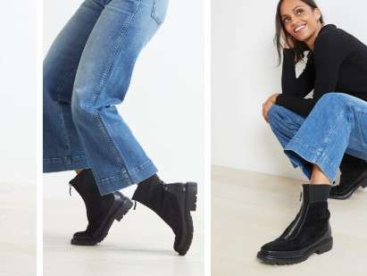 Combat Boots to wear with wide leg jeans
