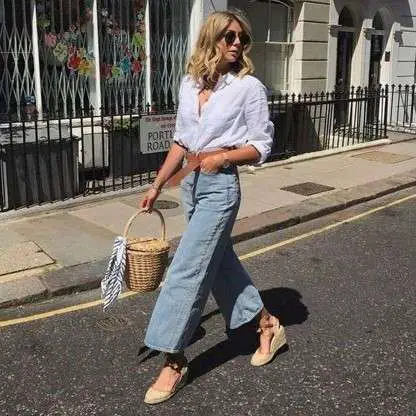 Espadrilles to wear with wide leg jeans