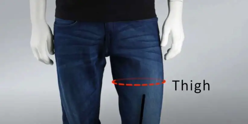 Jeans Thigh Measurement