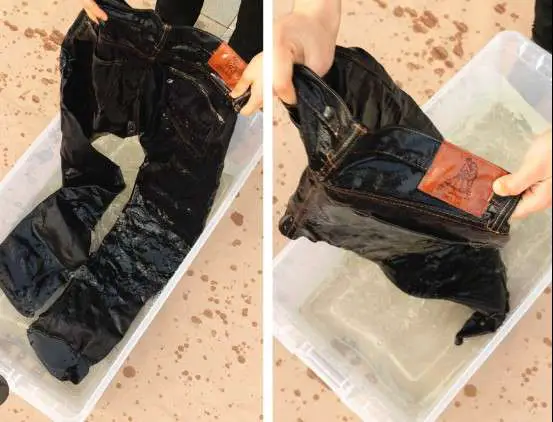 how to wash black jeans with salt