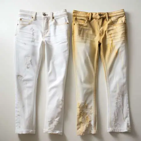 Remove Grease and Oil Stains From White Jeans