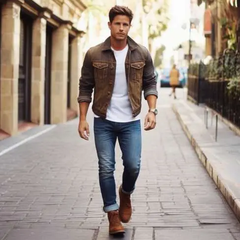 How To Wear Cuffed Jeans With Chukka Boots For Men