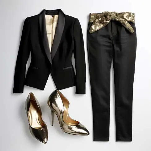 How to Wear a Black Tuxedo Jacket with Jeans