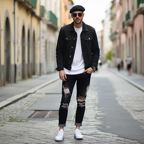 How to Wear a Black Tuxedo Jacket with Jeans