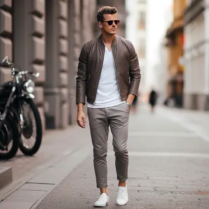 How to Wear a Brown Jacket with Grey Pants: 11 Stylish Outfit Ideas for Men
